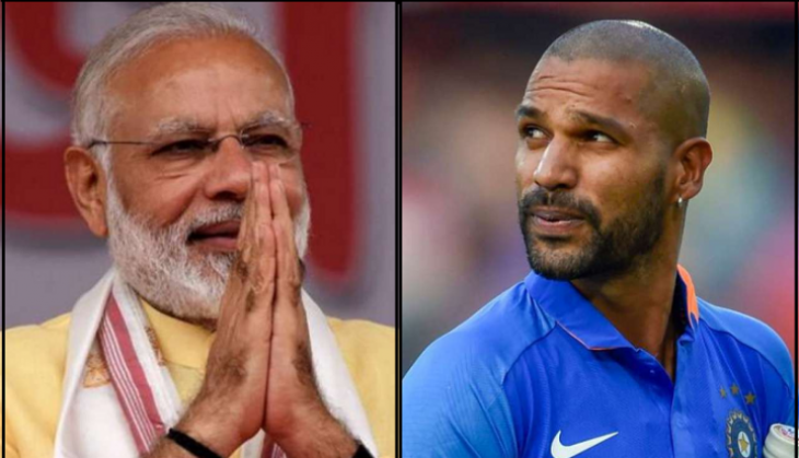 Shikhar Dhawan-Pm Modi