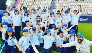 VIDEO: Babies day out for Virat Kohli and team, play cricket with children before Afghanistan clash