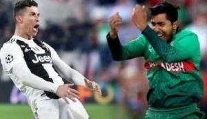 ICC compares Bangladesh bowler Soumya Sarkar to Cristiano Ronaldo; gets trolled brutally