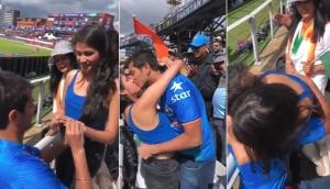 Watch: Indian fan proposes to girlfriend during India-Pakistan World Cup clash