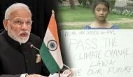 See pic: ‘Dear PM Modi and MPs, pass the climate change law and save our future,’ says class 2 girl