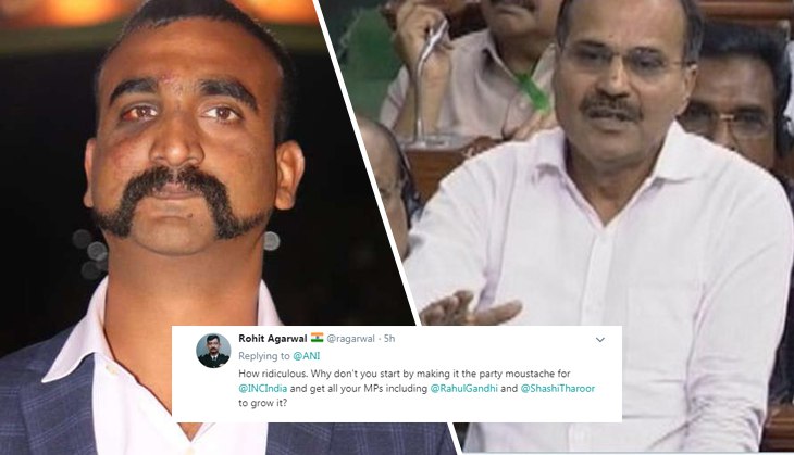 Adhir Chowdhury demands to declare Abhinandan Varthaman’s moustache ‘national moustache’; Twitterati call, ‘Bengali Pappu’