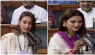 TMC MPs Nusrat Jahan, Mimi Chakraborty take oath as Lok Sabha members