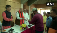 Jammu-Kashmir: Amit Shah distributes cheques to kin of BJP workers killed by terrorists