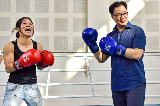 Here's what Kiren Rijiju said to avoid boxing with Mary Kom--watch video