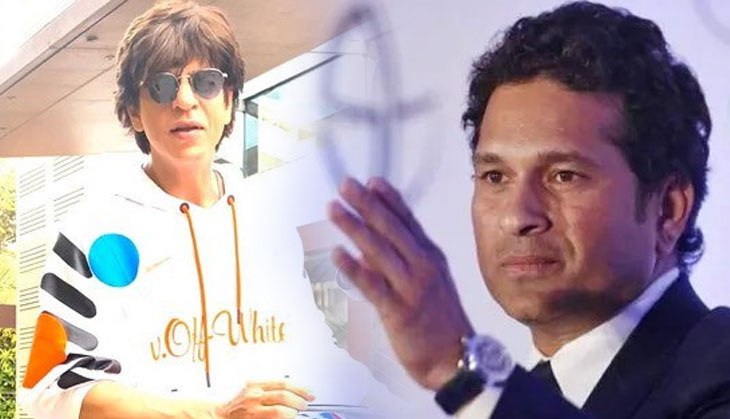 Sachin Tendulkar brutally trolls Shahrukh Khan for not wearing a helmet