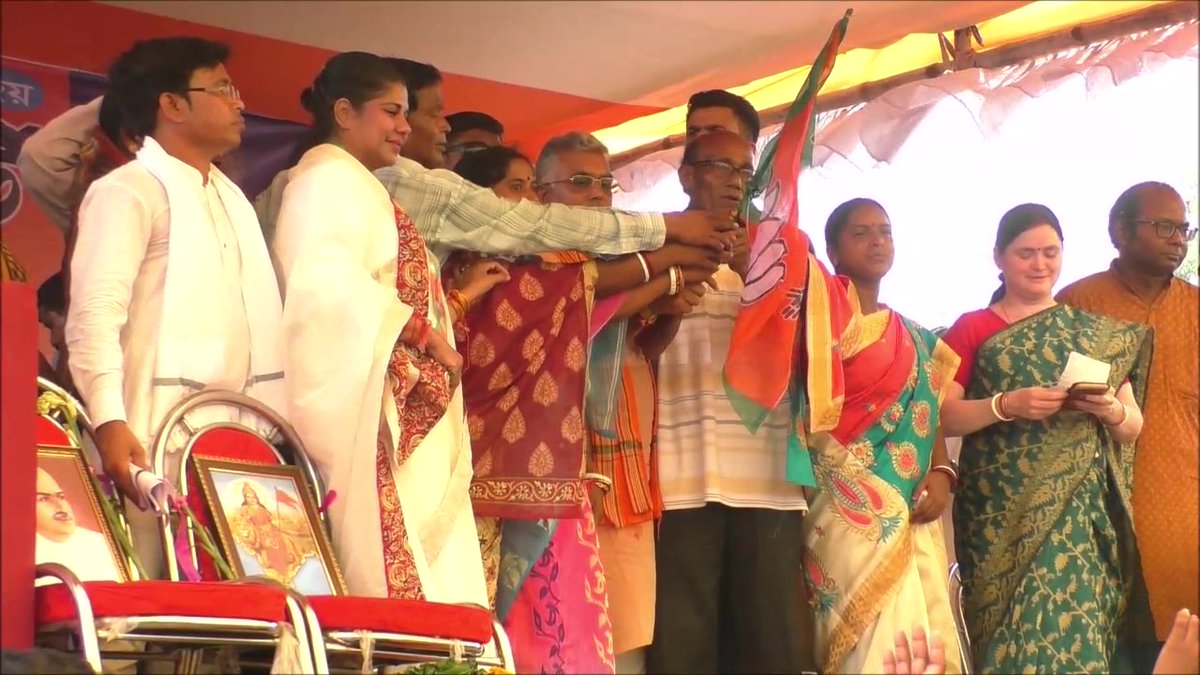 TMC workers join BJP in presence of WB party president Dilip Ghosh