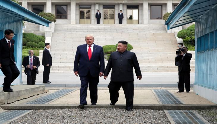 Donald Trump says many Koreans were in tears as he stepped into North Korea