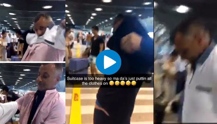 Man finds a hilarious trick to avoid paying excess baggage fine at airport; check out the funny video