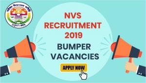 NVS Recruitment 2019: Job alert! 2370 vacancies for PGTs, TGTs and other posts released at navodaya.gov.in