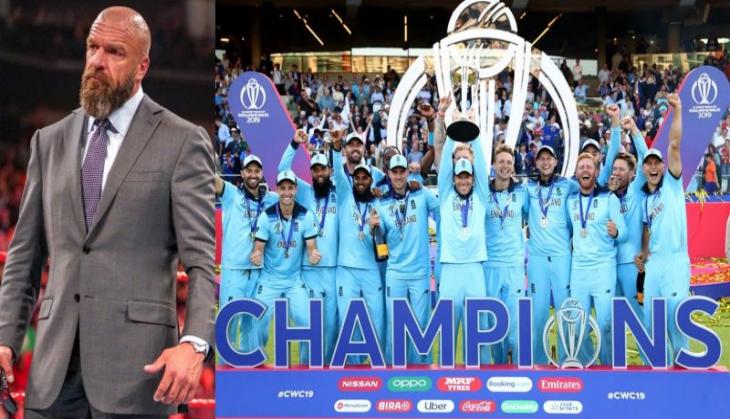 WWE superstar Triple H has a special gift for World Cup champion England