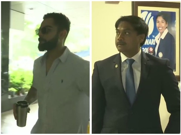 Virat Kohli, MSK Prasad arrive for meeting to finalise team for West Indies tour