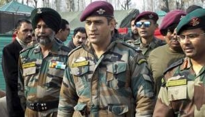 MS Dhoni joins his battalion in Kashmir--see pics