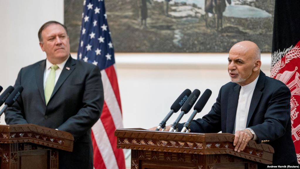 Mike Pompeo, Ashraf Ghani call for accelerated efforts to end Afghan war