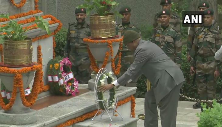 President Kovind pays tribute to Kargil war heroes at Srinagar's Badami Bagh Cantonment