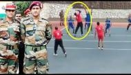 MS Dhoni spotted playing volleyball with his Territorial Army battalion; watch video