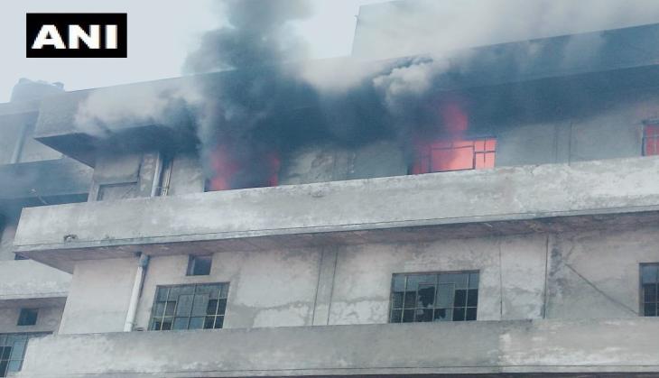 Punjab: Massive fire breaks out in Trimurti Hosiery Mills, Ludhiana