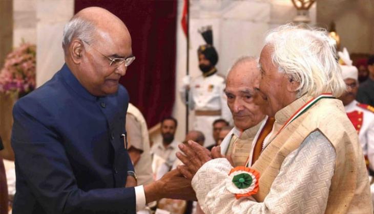 President Ram Nath Kovind felicitates freedom fighters on Quit India Movement anniversary