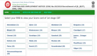 RRB JE Result 2019: Declared! Here’s how to check region wise 1st stage CBT score