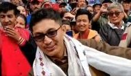 Ladakh MP Jamyang Tsering Namgyal shows dance moves during Independence Day celebrations