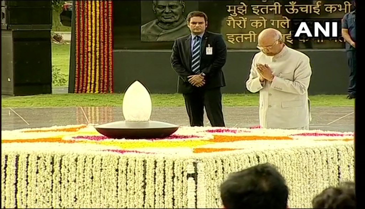 President Ram Nath Kovind, PM Modi pay tributes to Atal Bihari Vajpayee on his first death anniversary