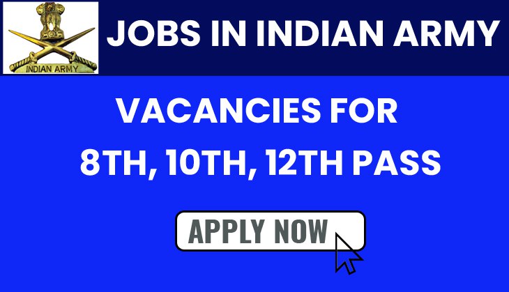 Jobs in Indian Army: Vacancies released for 8th, 10th, 12th pass; know posts details