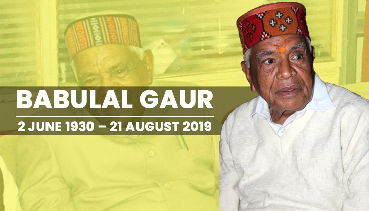 Babulal Gaur Passes Away: Trade union leader who went on to become Madhya Pradesh Chief Minister