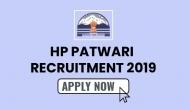 HP Patwari Recruitment 2019: Vacancies released for 1195 Patwari vacancies; apply now