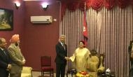 EAM Jaishankar meets Nepal President Bidya Devi Bhandari in Kathmandu