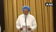 Former PM Manmohan Singh takes oath as Rajya Sabha member from Rajasthan