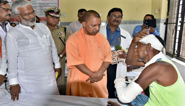 UP CM Yogi Adityanath visits flood-affected areas in Varanasi, says relief operation underway