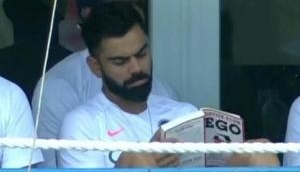 Virat Kohli spotted reading 'Detox your Ego' during first Test against West Indies