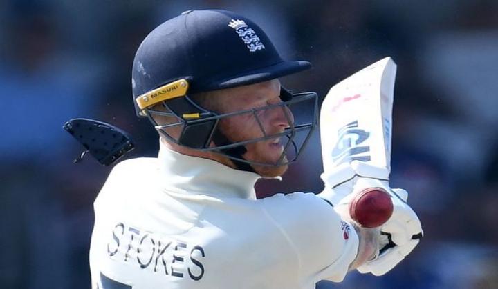 The war of bouncers between England and Australia saw Ben Stokes' helmet break into pieces