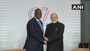 G7 Summit: PM Modi meets Senegal President Macky Sall