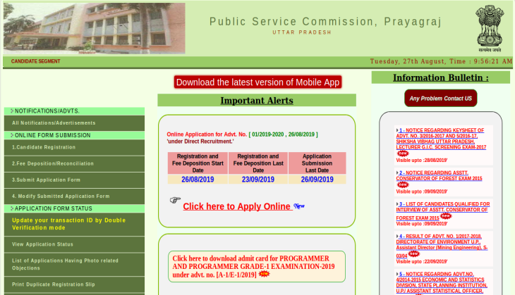 UPPSC Recruitment 2019: 424 Assistant Professor vacancies released; apply before September 26