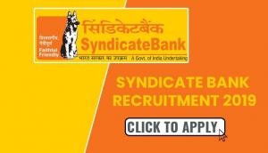 Syndicate Bank Recruitment 2019: New job notification released for Manager post; salary upto Rs 50,000