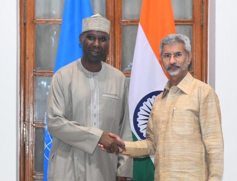 S Jaishankar meets Nigeria's UN envoy Tijjani Muhammad-Bande
