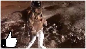 Impact of viral video! BBMP fills potholes after man walked on defective road as 'astronaut'