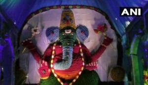 Andhra Pradesh: Ganesha made up of 2 lakh bangles steals the show at this Chittoor village 