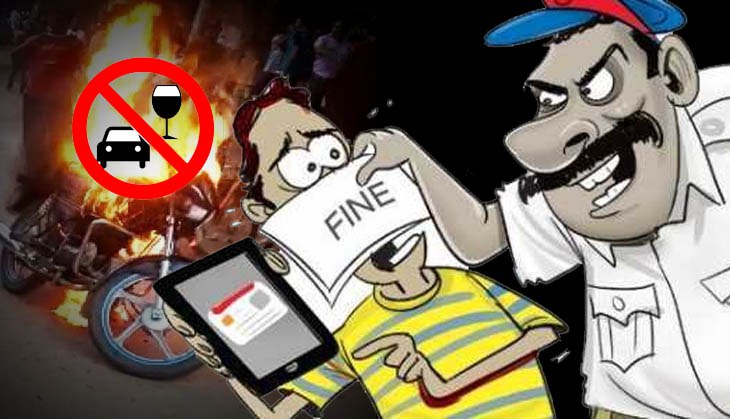 Motor Vehicle Act: Intoxicated man sets bike on fire after Delhi police issued challan for violating traffic rules