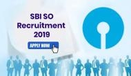 SBI SO Recruitment 2019: Registration begins for Specialist Officers; click to apply