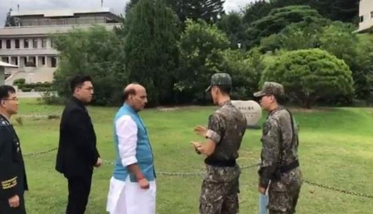 Rajnath Singh visits 'historic site' where Kim Jong Un, Moon planted tree for peace