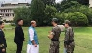 Rajnath Singh visits 'historic site' where Kim Jong Un, Moon planted tree for peace