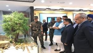 Defence Minister Rajnath Singh visits Joint Security Area near inter-Korean border