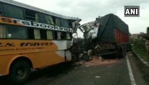 Maharashtra: At least 5 dead, 10 injured in bus collision on Pune-Bengaluru Highway