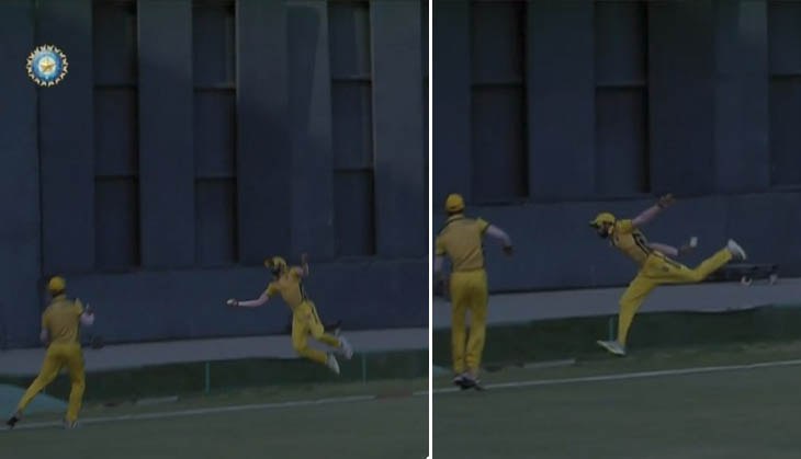 Watch: A sensational catch by Rahul Tripathi is gaining applauds from all over the world