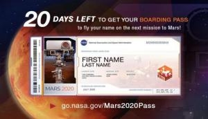 Wow! Send your name to Red planet via NASA’s Mars Rover 2020 mission; here’s how