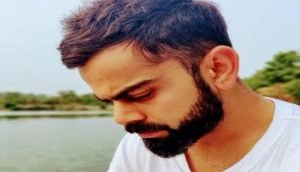 Virat Kohli shares candid picture taken by Anushka Sharma, fans notice 'A' on his t-shirt