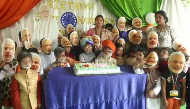 West Bengal: School children celebrate PM Modi's 69th birthday in eccentric way