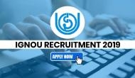 IGNOU Recruitment 2019: Jobs for Assistant Professor post! 60 plus can also apply; here’s how